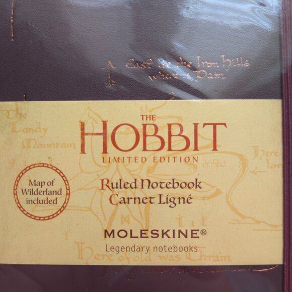 Limited Edition Moleskine The Hobbit Burgundy Notebook, Brand New Sealed - Picture 3 of 4